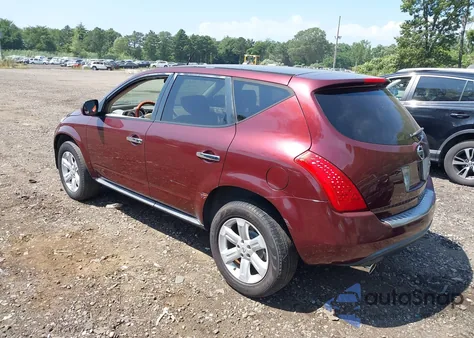 2006 Nissan Murano S z USA, uszkodzony, nr VIN JN8AZ08T96W424831